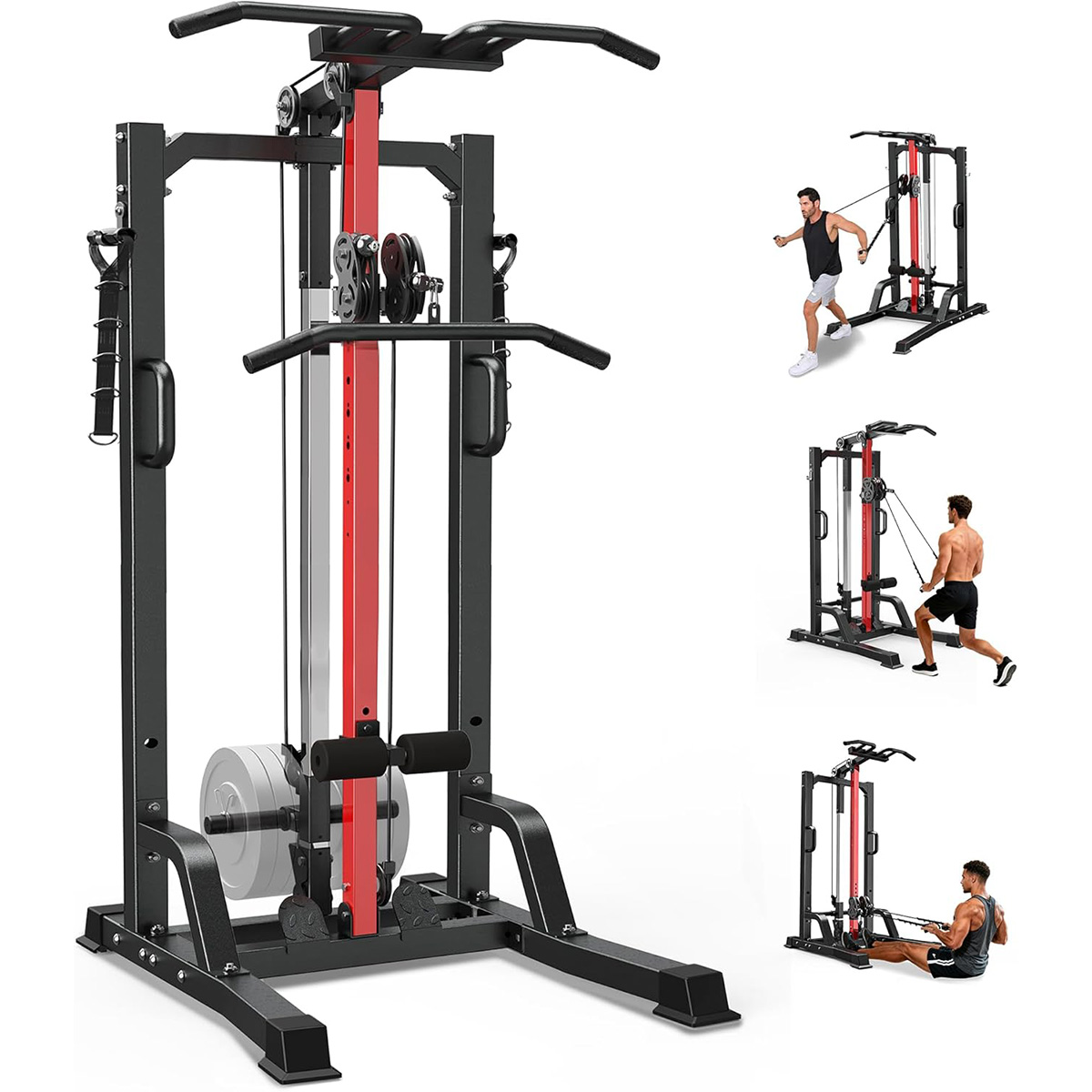 Home Gym Rowing Machine - Pooboo Home Gym Machine - High/Low