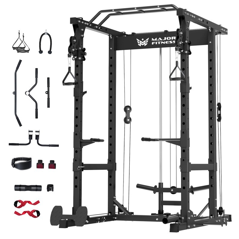 Lat Pulldown Cable - MAJOR FITNESS Drone1 Power Cage, All-in-One
