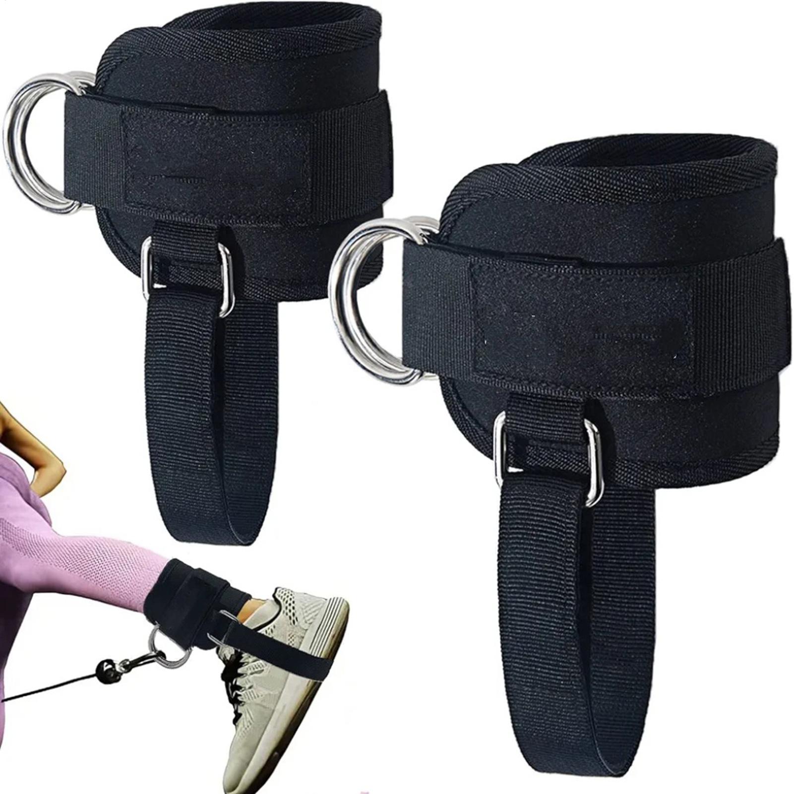 Home Gym Fitness - Cable Machine Ankle Straps Leg Adjustable