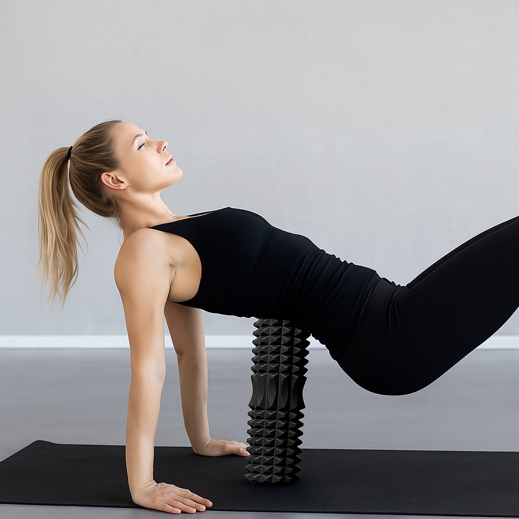 EVA Foam Fitness Back Roll Tri - Foam Roller High Density ulasan dan harga