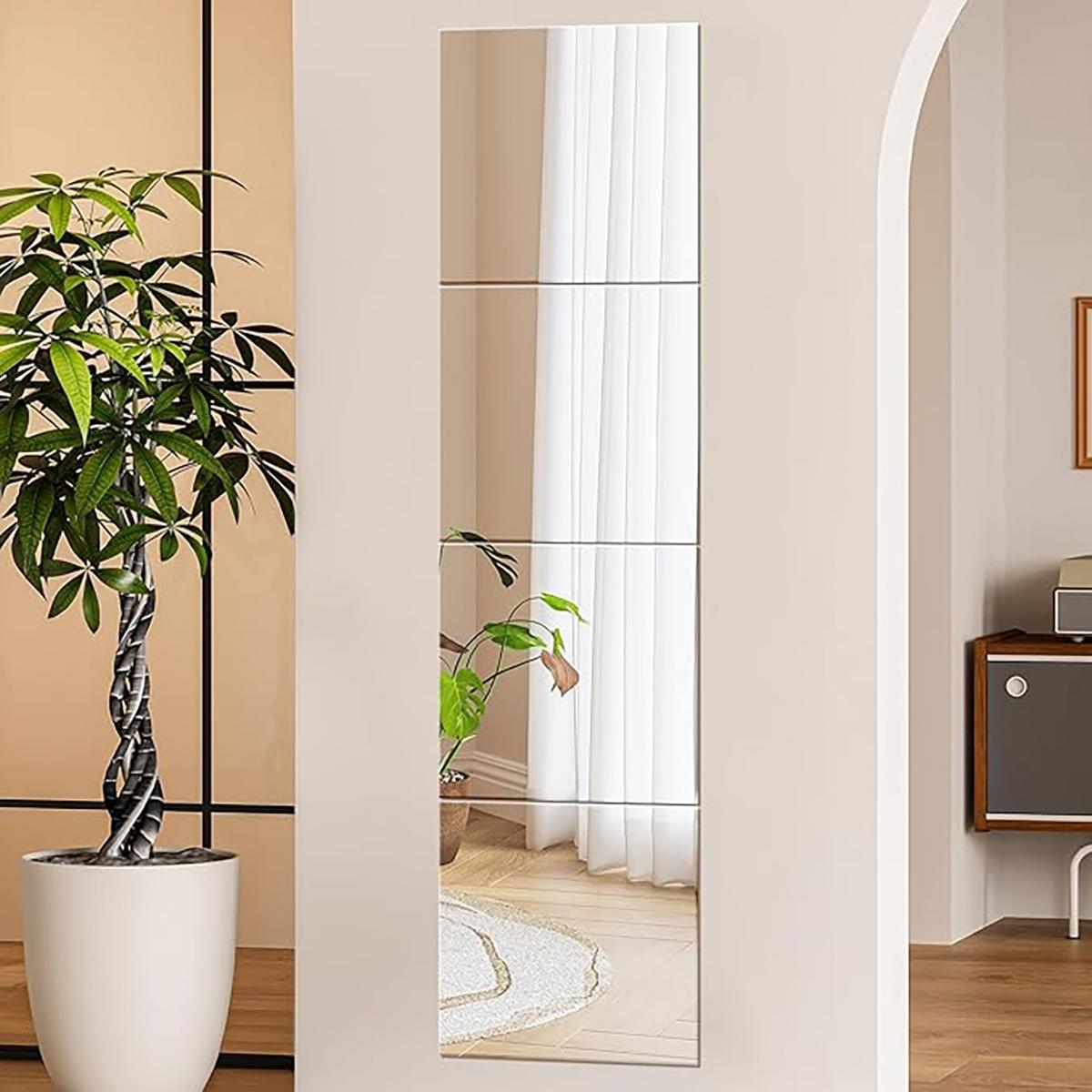 4Pcs Acrylic Mirror Wall Stick - Home Gym Kids ulasan dan harga