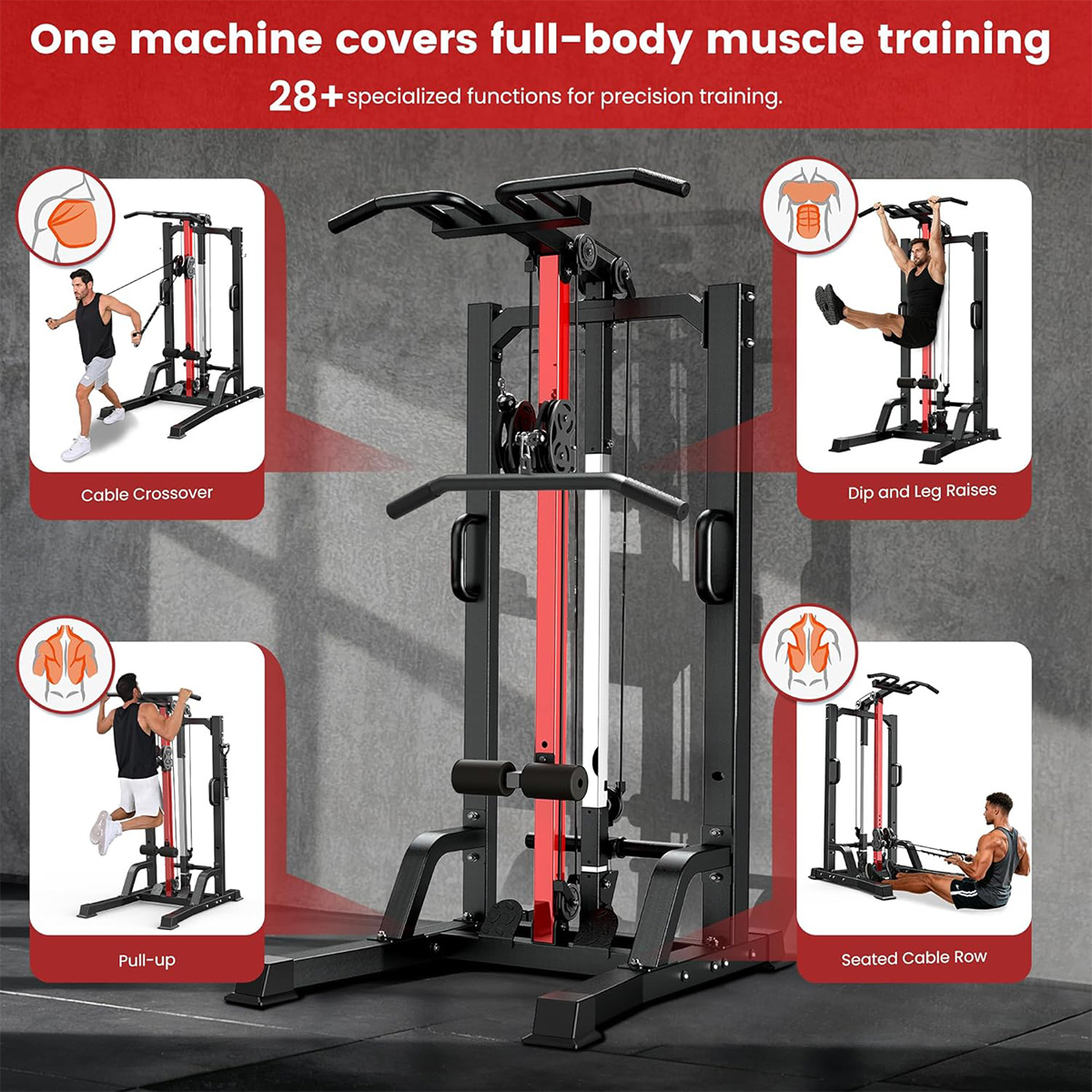 Pooboo Home Gym Machine - High - Home Gym Rowing Machine ulasan dan harga
