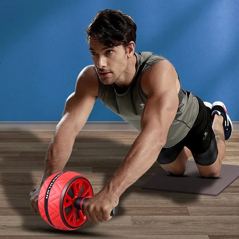 Non‑Slip Grip Ab Roller Wheel, - Home Gym Hyrox ulasan dan harga