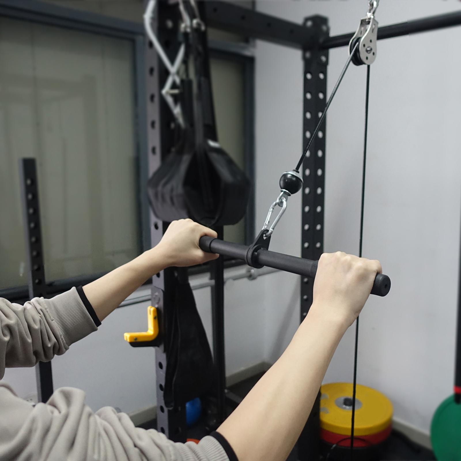 Revolving Straight Bar LAT Hig - Lat Pulldown Cable ulasan dan harga