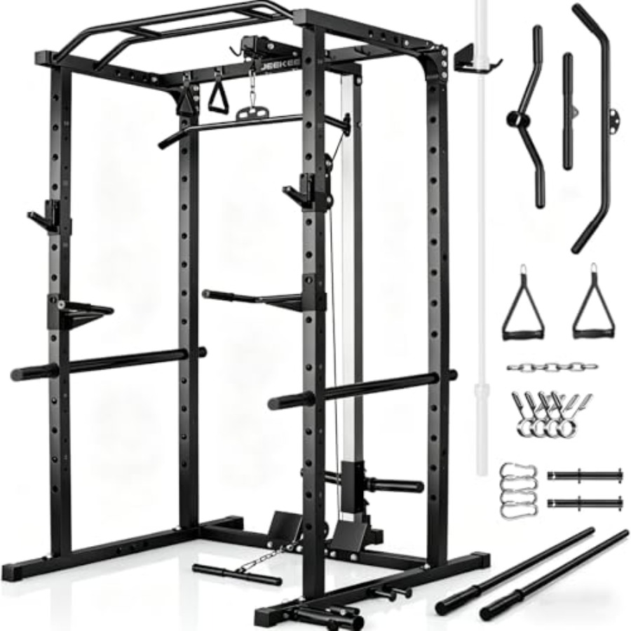 Home gym power rack with LAT p - Squat Rack Power ulasan dan harga