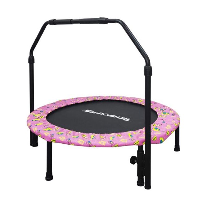 Pink Kids Mini Trampoline with - Home Gym Kids ulasan dan harga