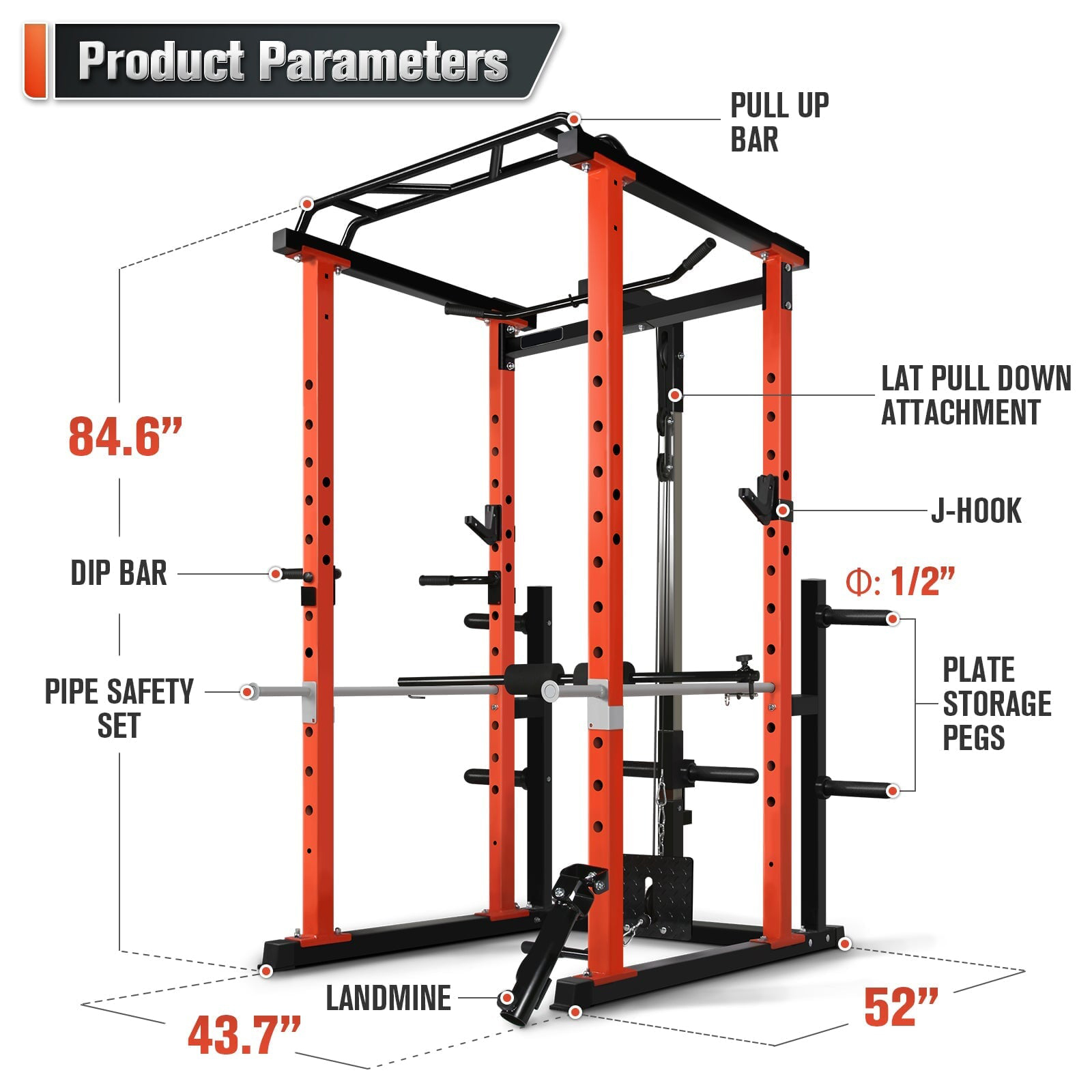 Commercial  Multi-function Pow - Home Gym Fitness ulasan dan harga