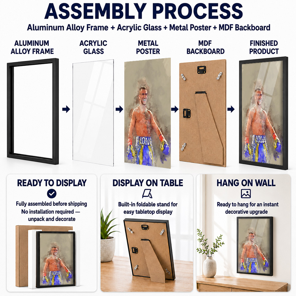 Vasiliy Lomachenko Framed Alum - Home Gym Custom ulasan dan harga