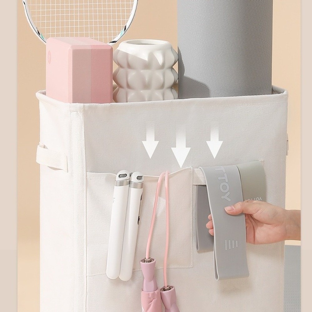 Folding Yoga Mat Storage Baske - Home Gym On Carpet ulasan dan harga