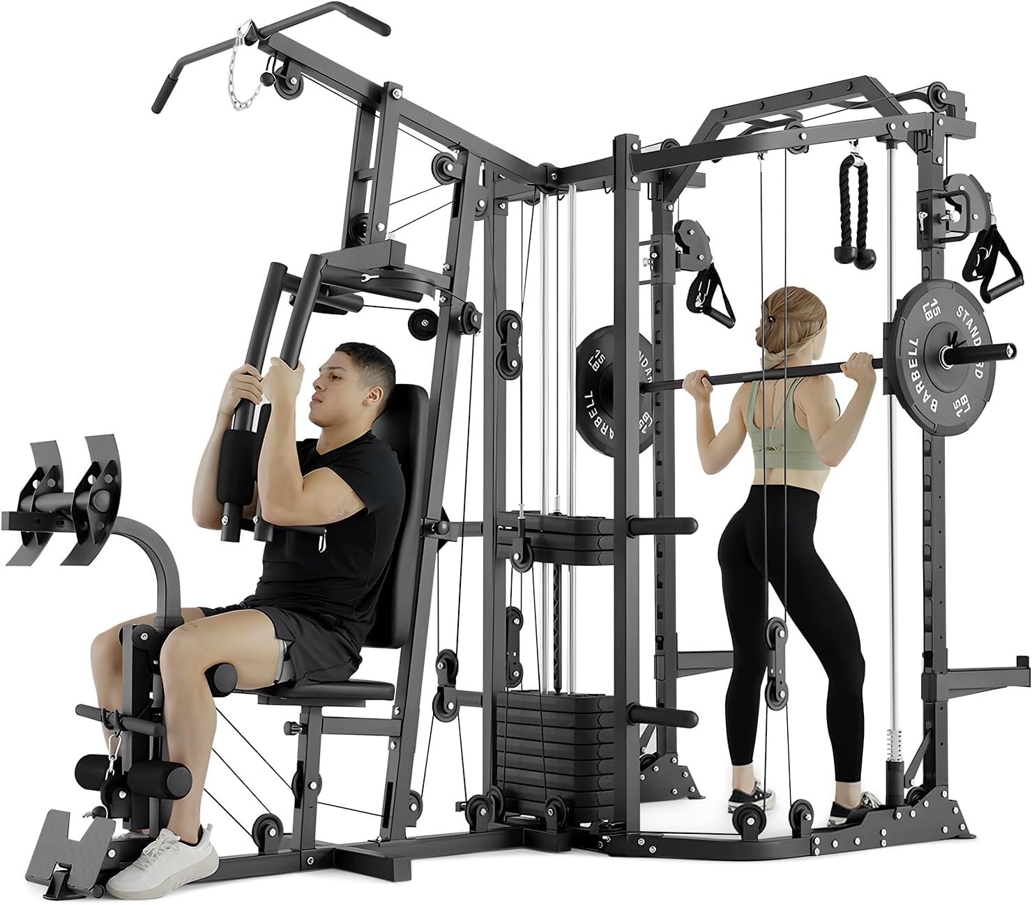 Dual-Station SmithΔ Machine Po - Home Gym Smith ulasan dan harga