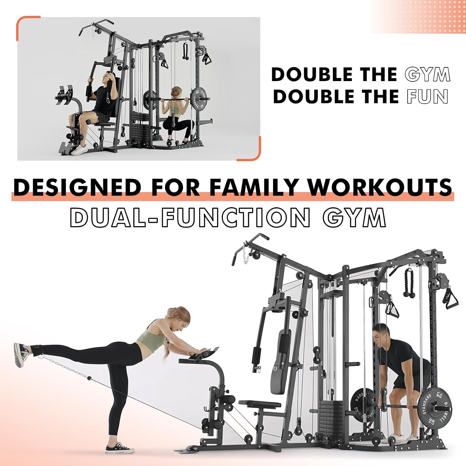 Dual-Station SmithΔ Machine Po - Home Gym Smith ulasan dan harga