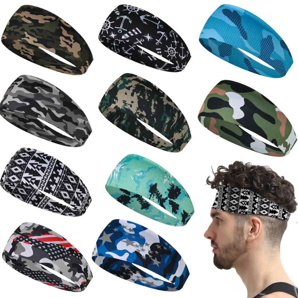 Sports Headband Men Women Prin - Home Gym Kids ulasan dan harga