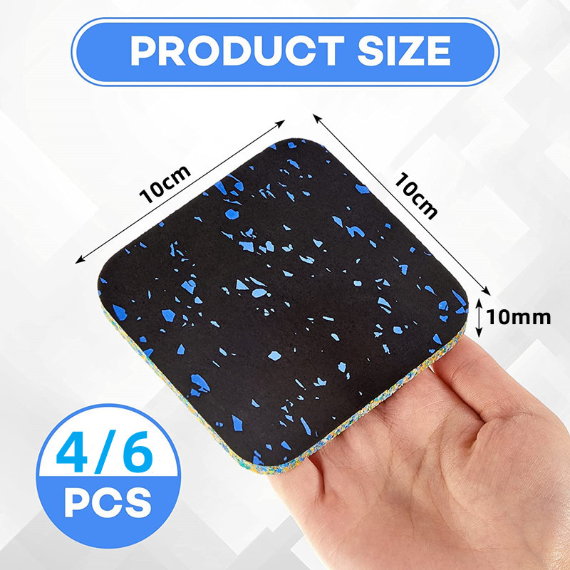 4/6 Pcs Exercise Equipment Mat - Home Gym Rubber Flooring ulasan dan harga