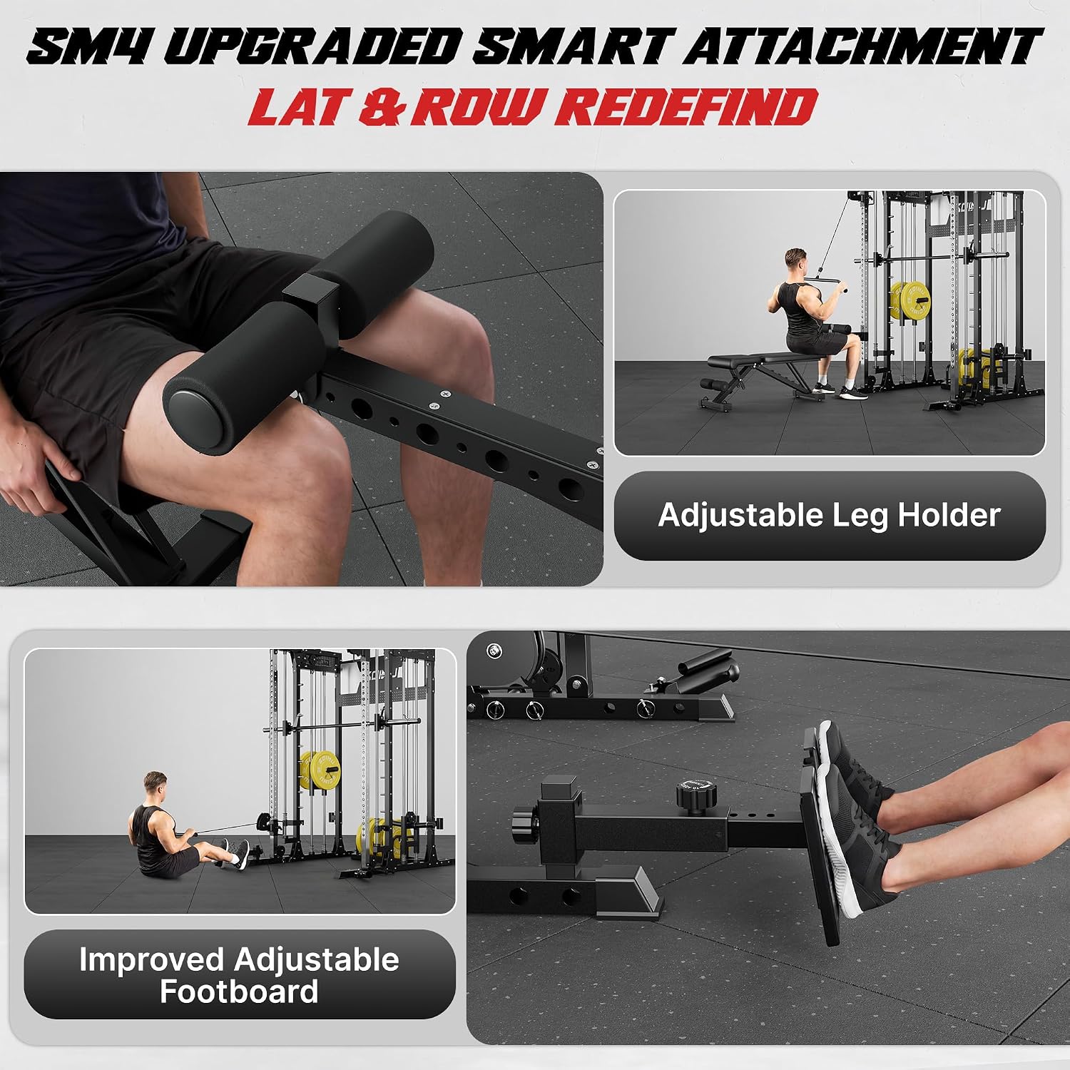 SM4 Smith Machine with Dual Pu - Home Gym Smith ulasan dan harga