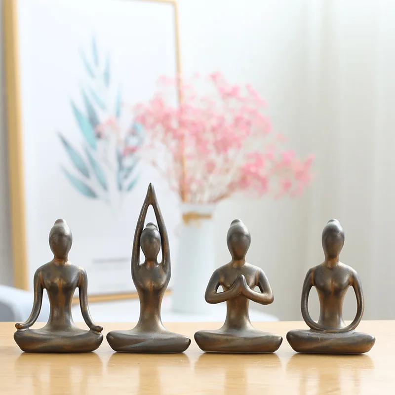 Abstract Yoga Poses Zen Cerami - Home Gym Zen ulasan dan harga