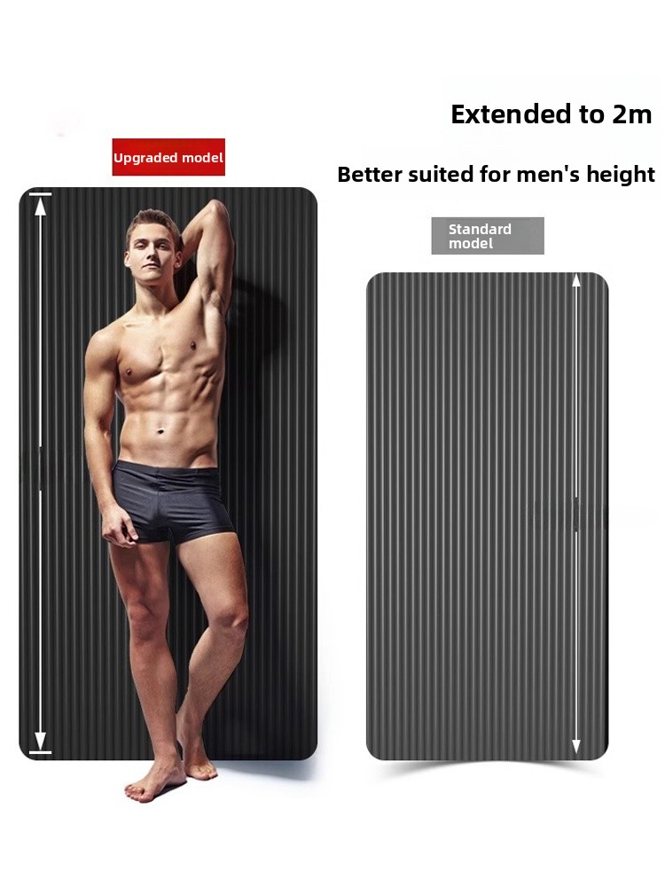 Men's Fitness Yoga Mat Thicken - Home Gym Rubber Flooring ulasan dan harga