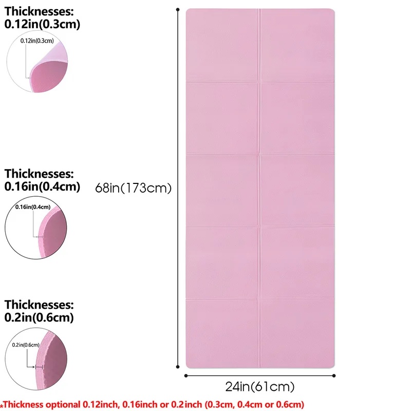 4mm Thick Non-Slip Yoga Exerci - Home Gym On Carpet ulasan dan harga