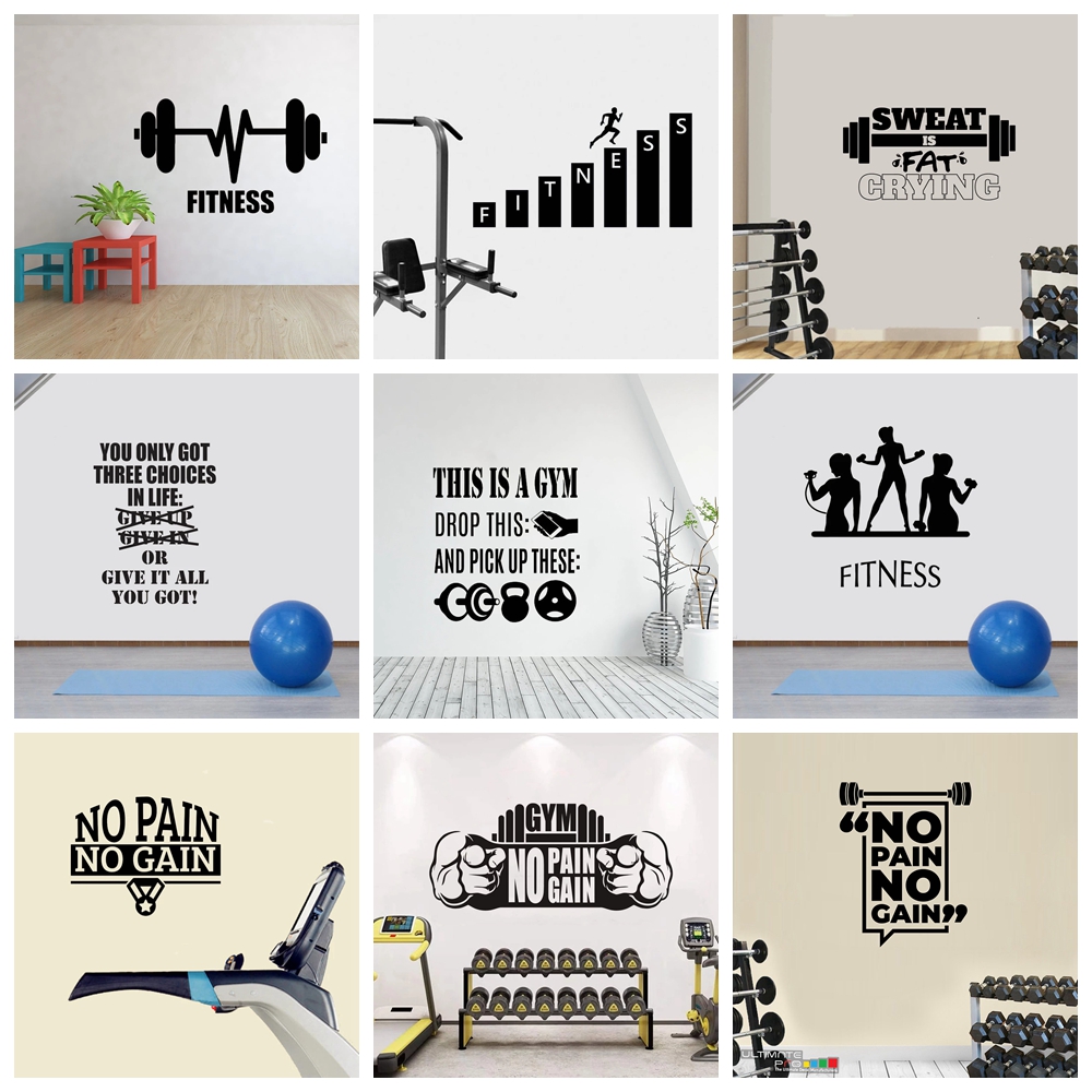 1 pc hot sale GYM culture Wall - Home Gym Kids ulasan dan harga