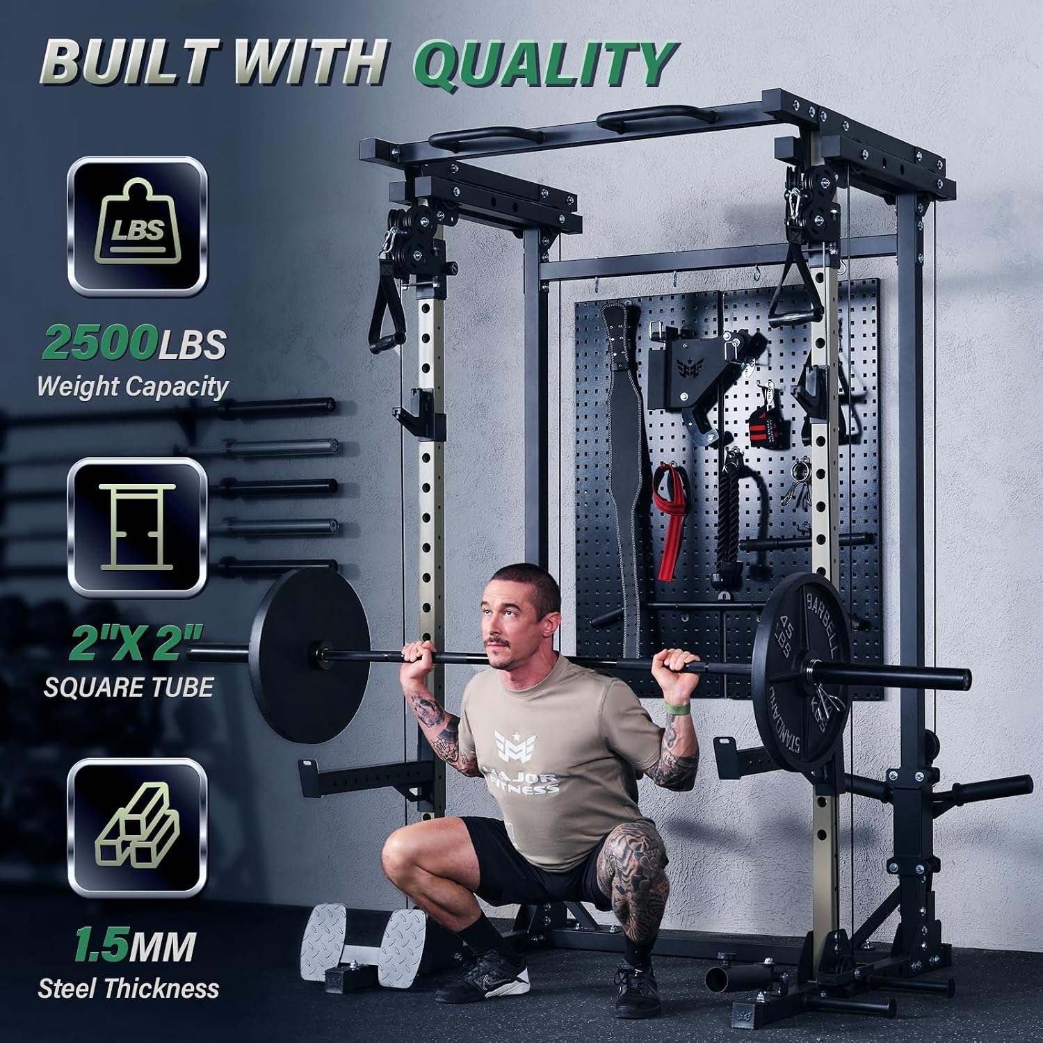 Drone3 Power Rack, 2500lbs Mul - Home Gym Custom ulasan dan harga